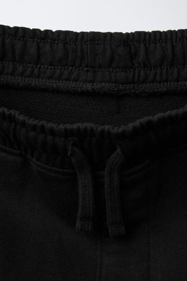 EMBROIDERED CARGO JOGGERS - Black by Zara