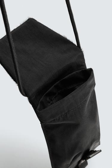 SAC BANDOULIÈRE DÉTAIL EFFET FOURRURE X SR_A - Noir de Zara - Image 7