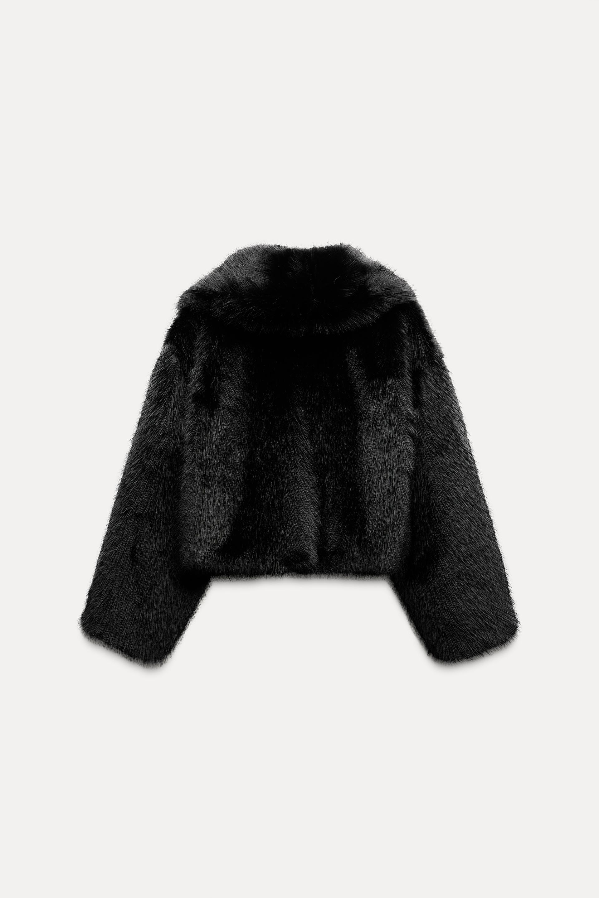zara 黒フェイクファー毛皮　コート　アウター　ジャケット ZARA（毛皮/ファーコート ・ ブラック/黒色系）のフリマアイテム一覧