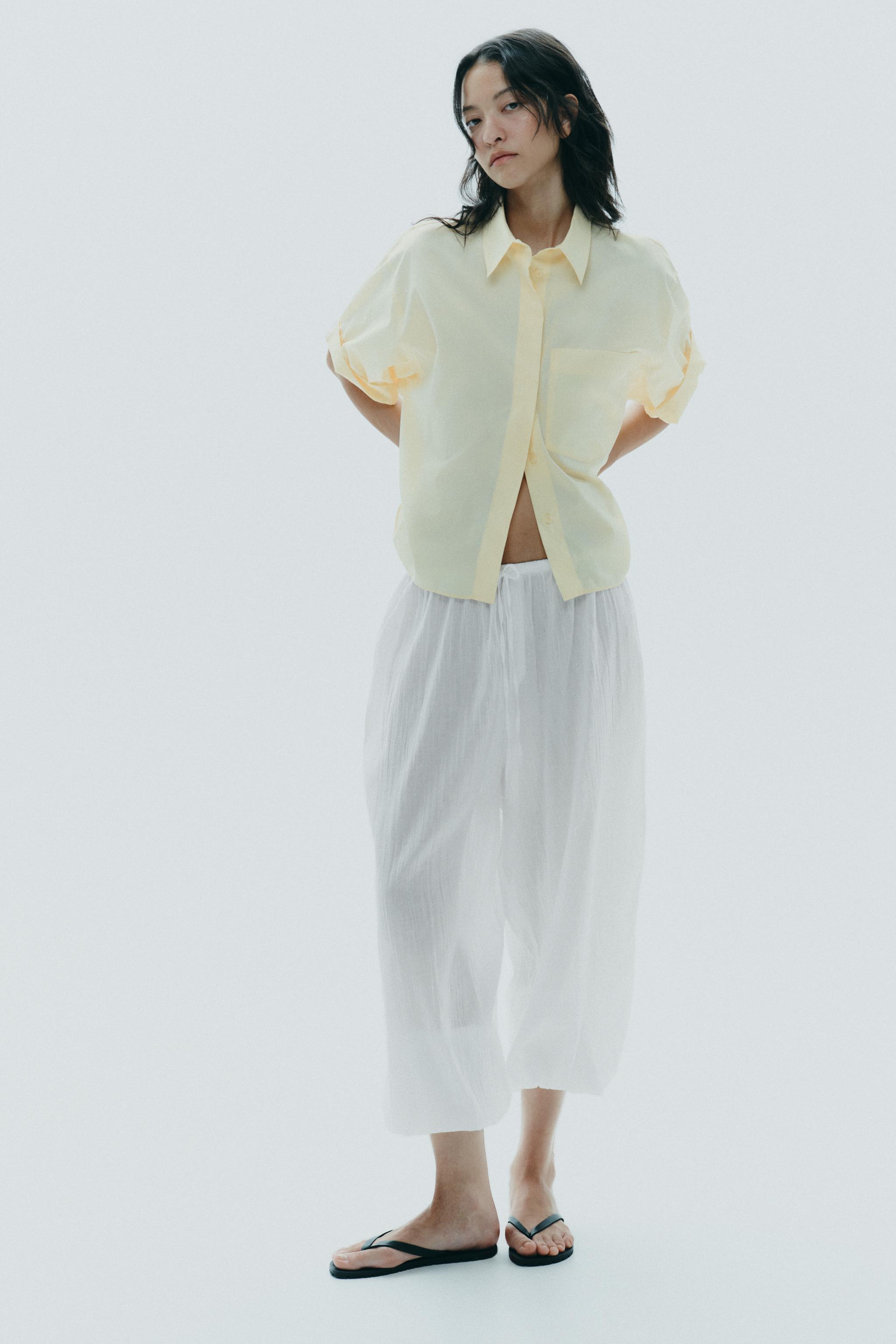 boohoo POCKET DETAIL リネンシャツ & ショート セットアップ Boohoo ME