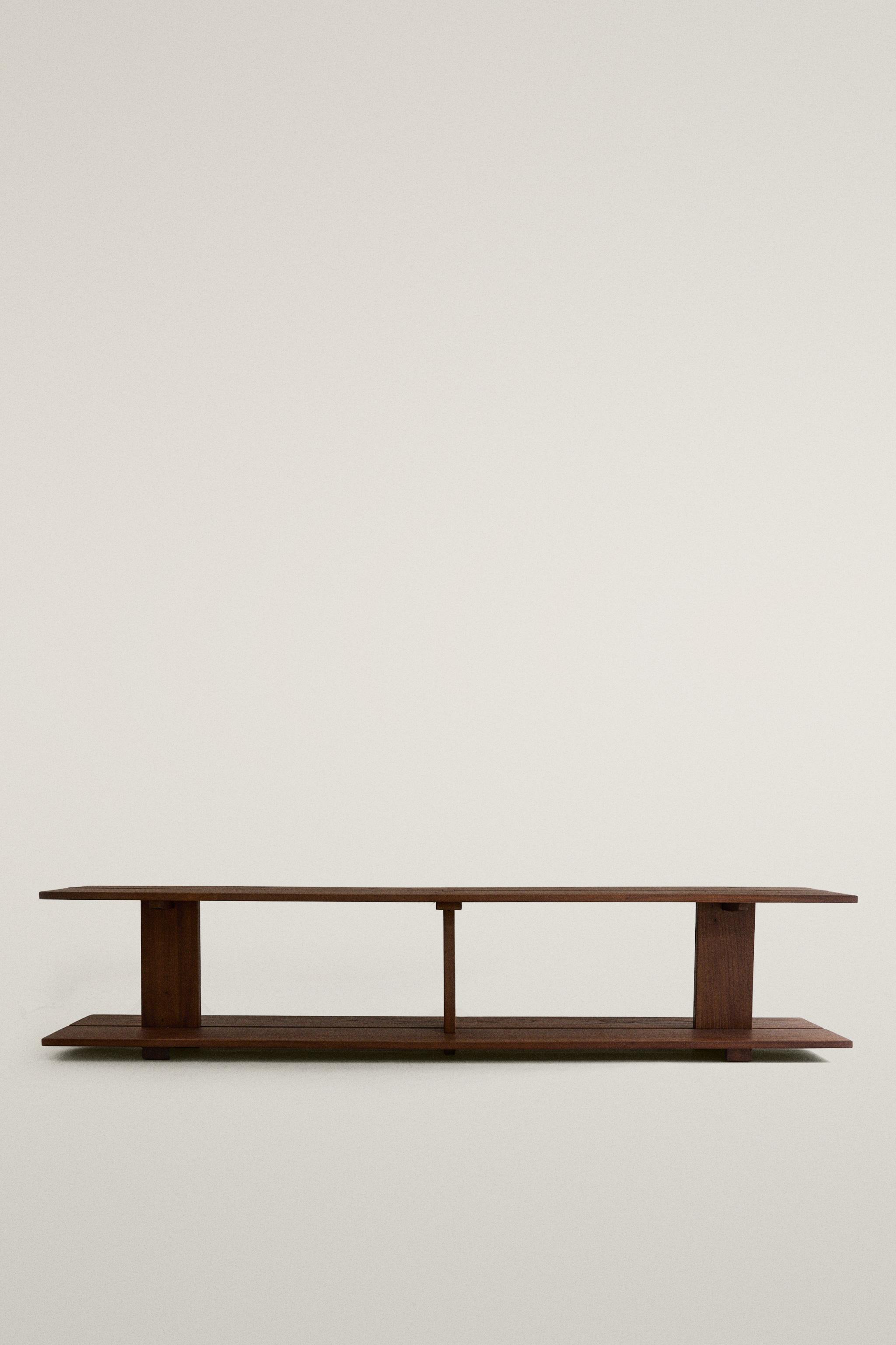 ELM WOOD SHELF WITH TWO SHELVES