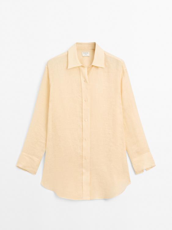 Long 100% linen shirt - STUDIO