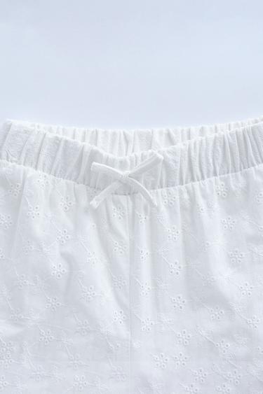 TIMELESZ - SWISS EMBROIDERY CULOTTES - White by Zara - Image 3