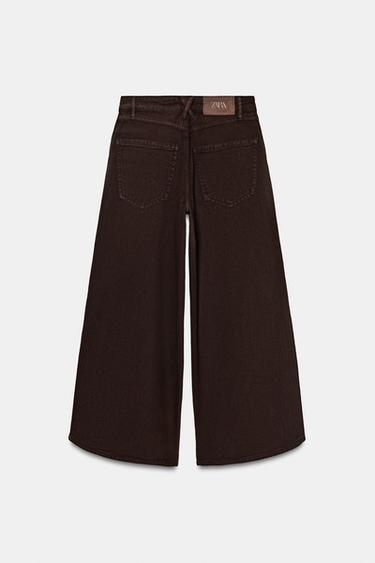 Z1975 HIGH-WAIST BALLOON JEANS WITH ASYMMETRIC HEM - Brown by Zara - Image 8