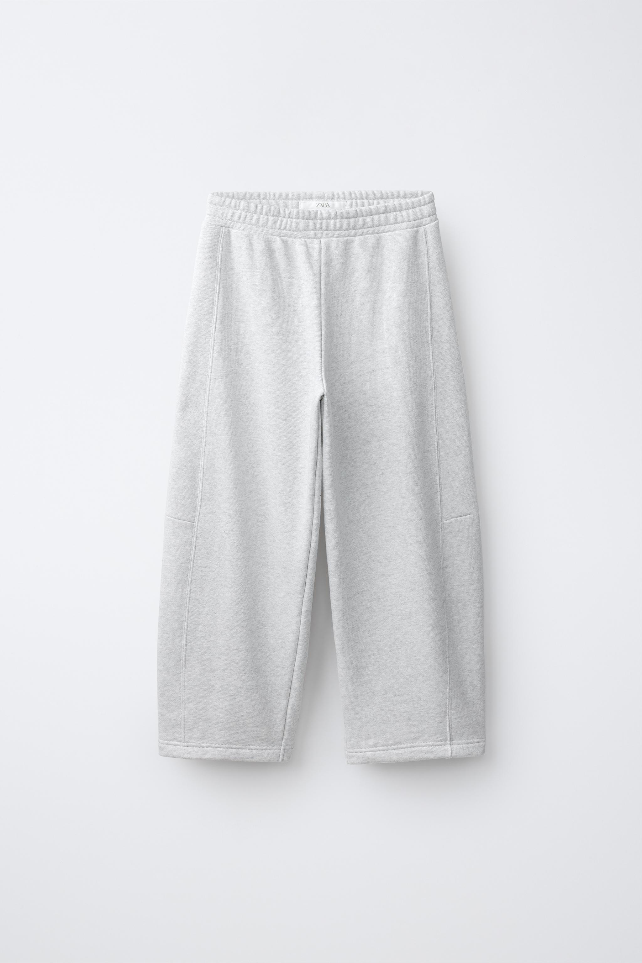FRUIT OF THE LOOM™ EMBROIDERED BALLOON PANTS - Gray marl | ZARA