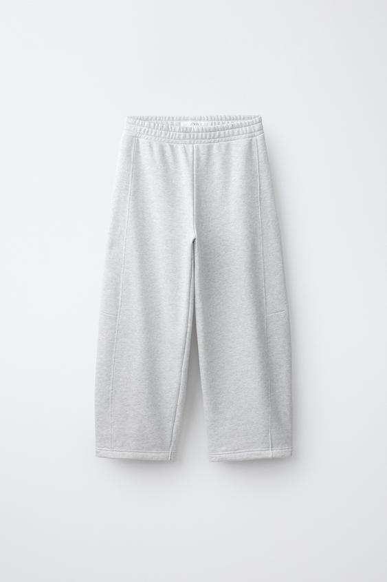PANTALON BALLON BRODÉ FRUIT OF THE LOOM™ - Gris chiné de Zara - Image 0