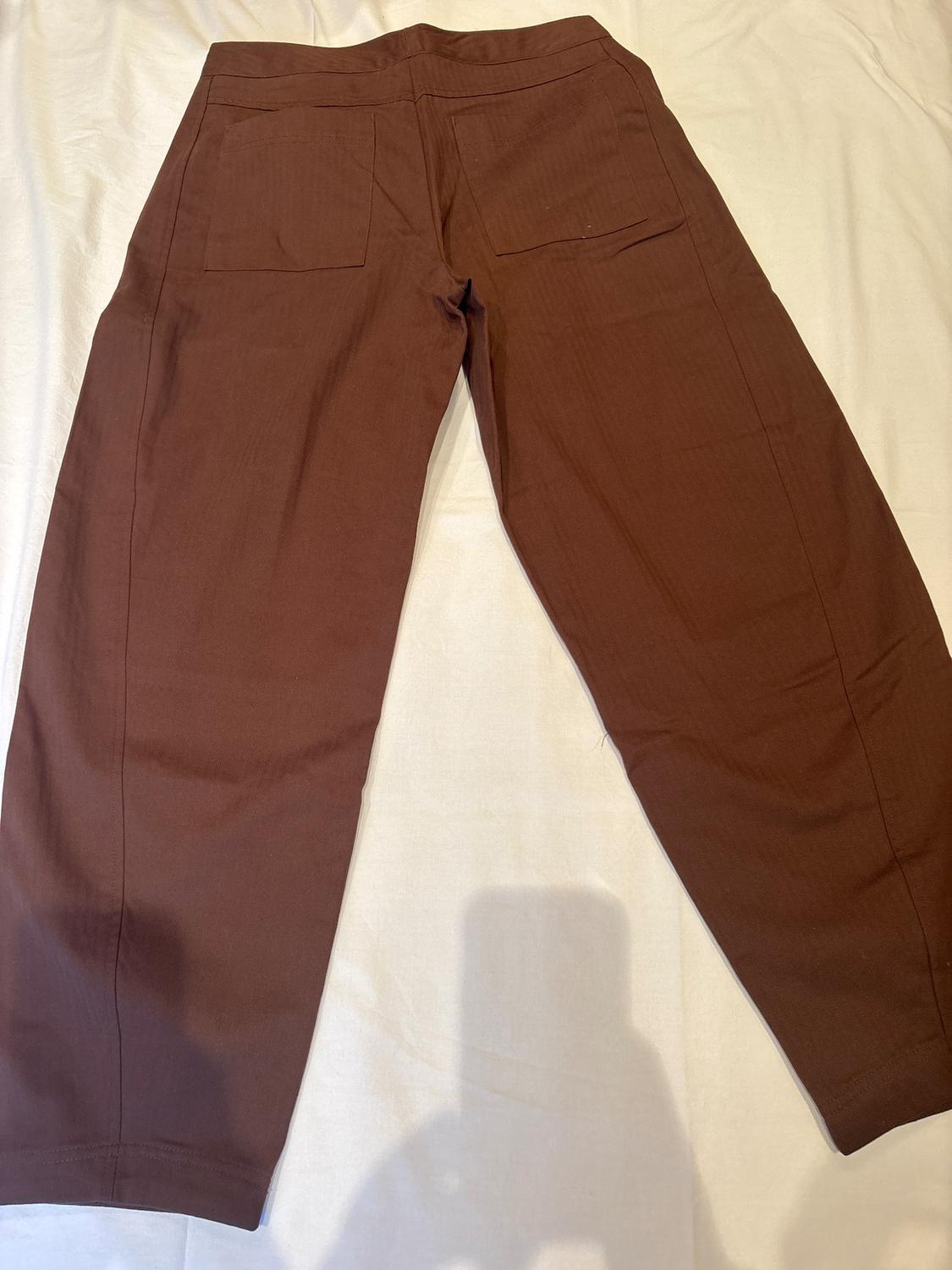 HERRINGBONE BARREL TROUSERS - Image 4