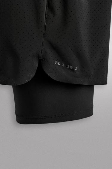 SHORT DE RUNNING 2 EN 1 - Noir de Zara - Image 8