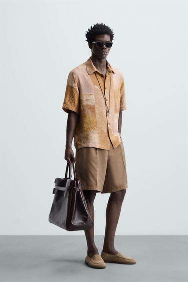 ABSTRACT PRINT SHIRT - Brick by Zara - Image 0
