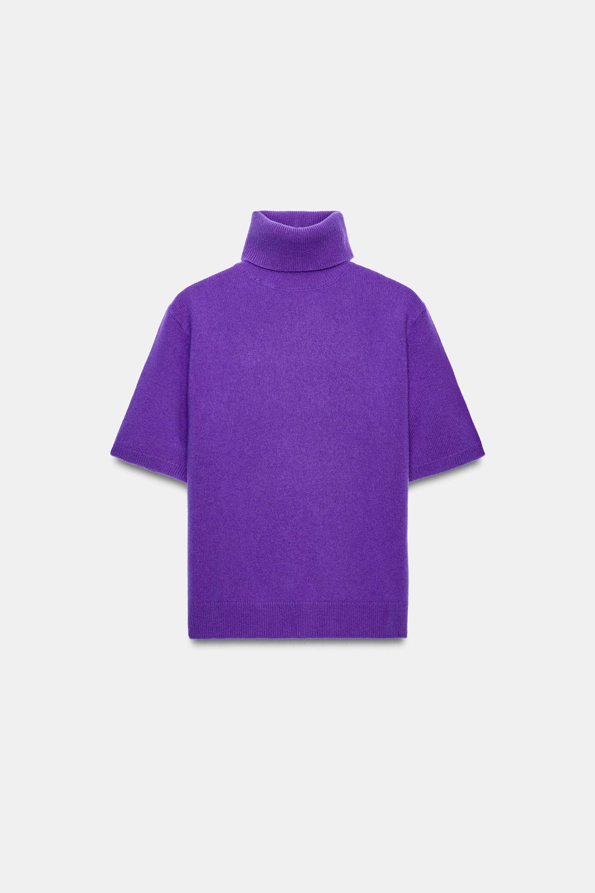 SHORT SLEEVE 100% WOOL SWEATER