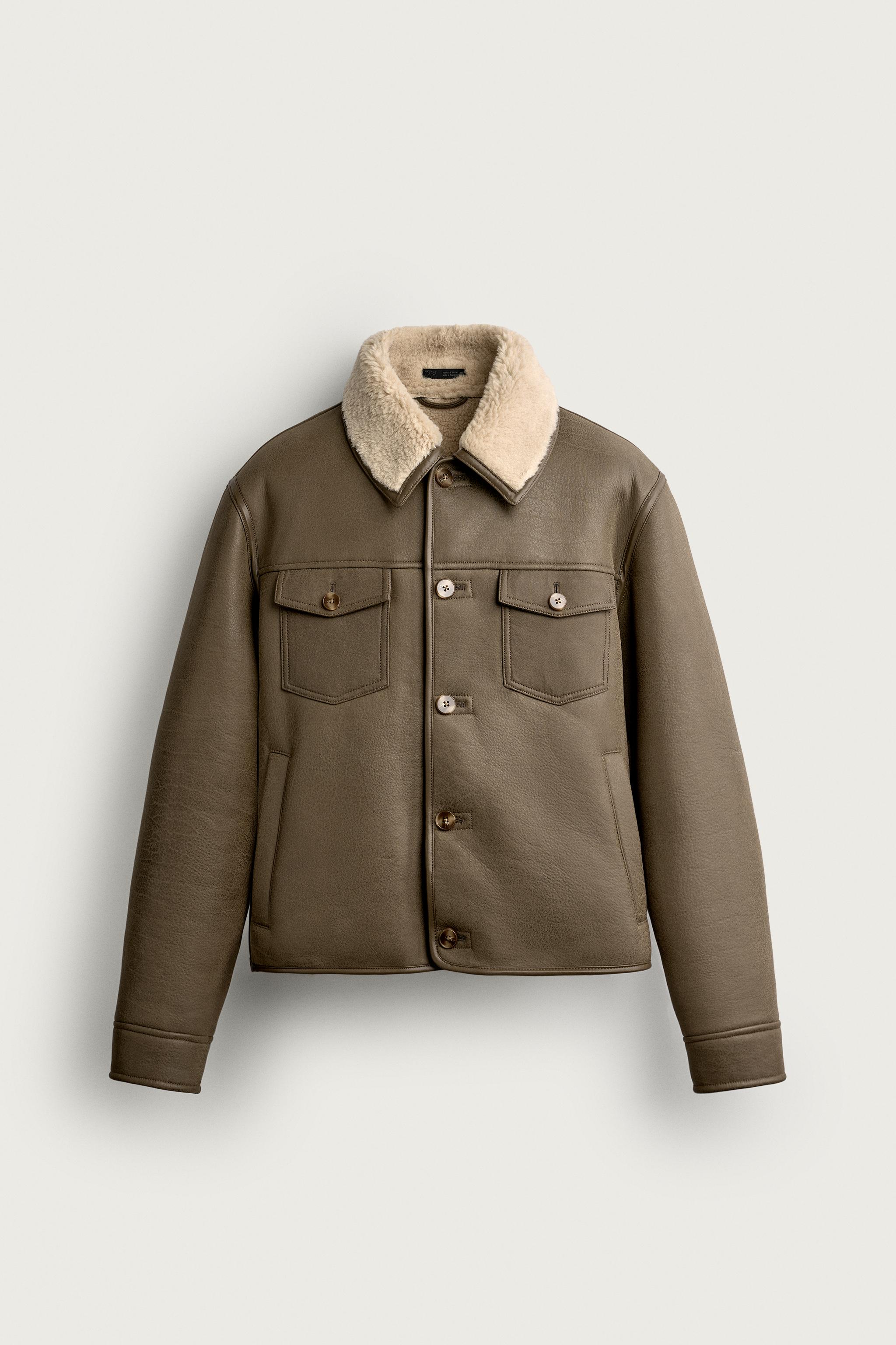 BLOUSON EN MATIÈRE SYNTHÈTIQUE DOUBLE FACE
