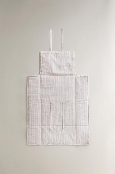 MATELAS À LANGER ENFANT RAYURES CARREAUX - Blanc cassé de Zara - Image 4