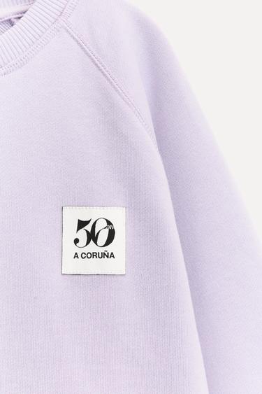 6-14 YEARS/ 50TH ANNIVERSARY LABEL POCKET SWEATSHIRT - Lilac by Zara - Image 2