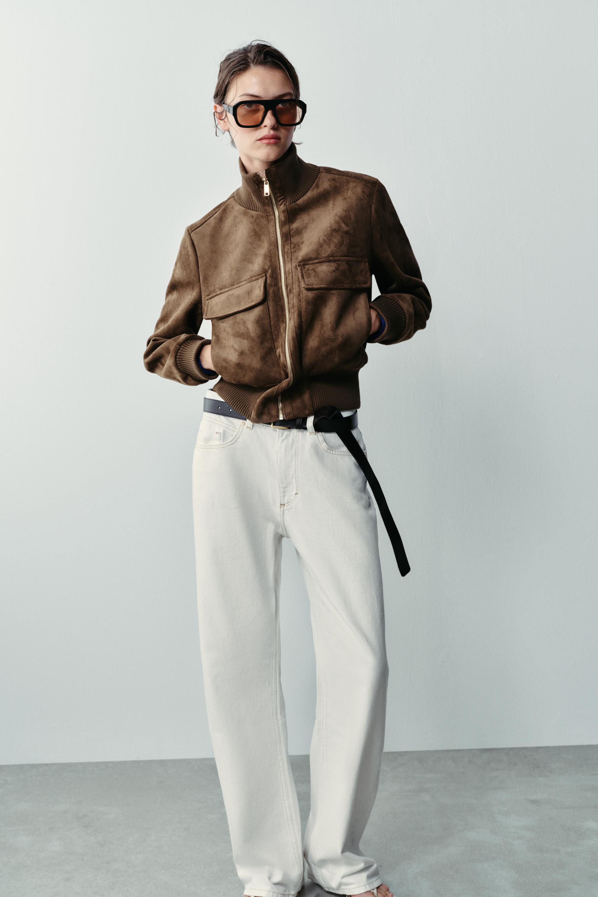 BLOUSON BOMBER EFFET DAIM