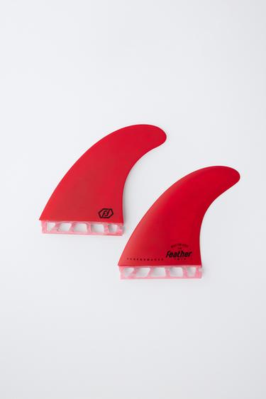 AILERONS DE SURF TWIN FIN FEATHER FINS ® X ZARA - Rouge de Zara - Image 4