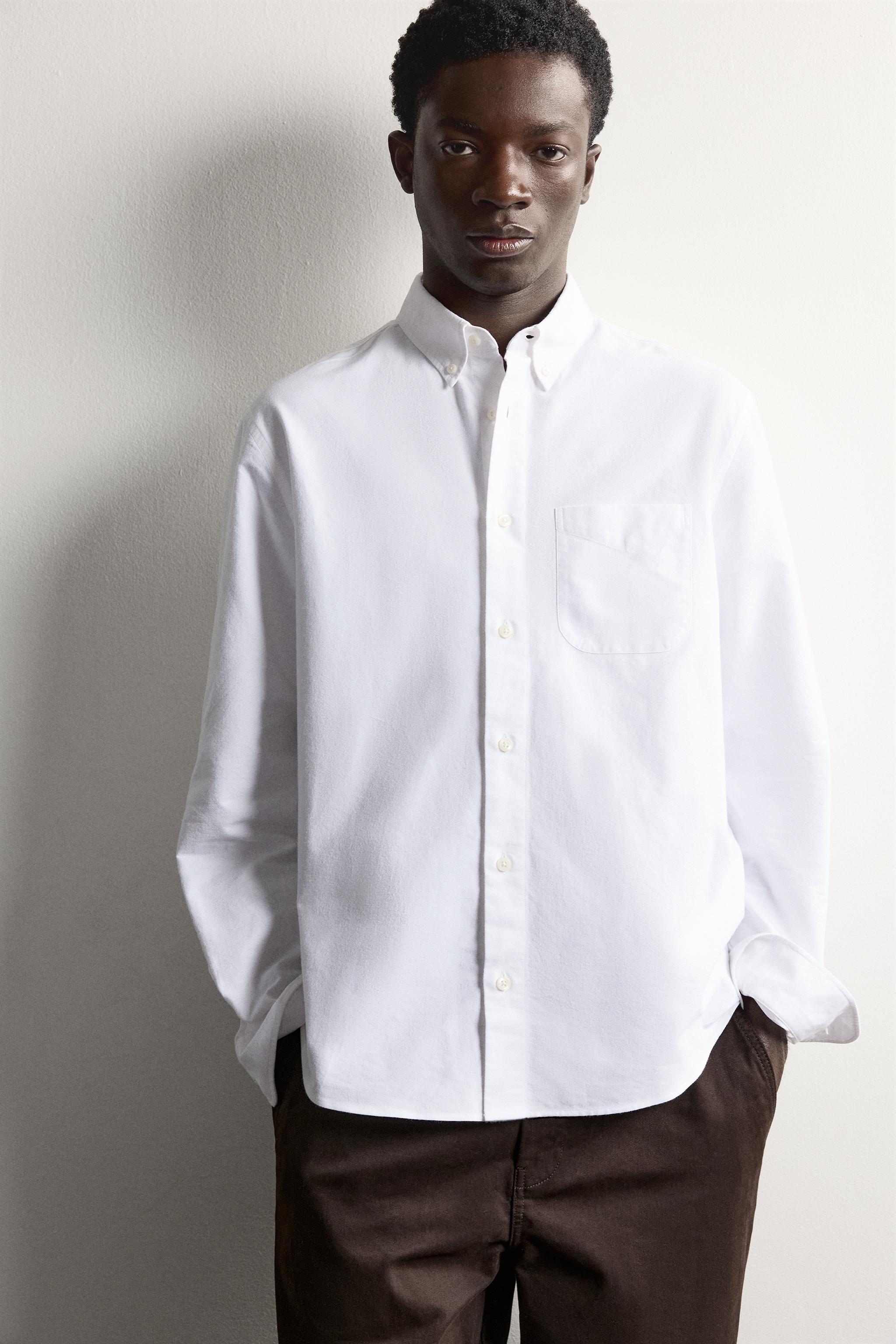 CHEMISE REGULAR FIT STRUCTURE OXFORD