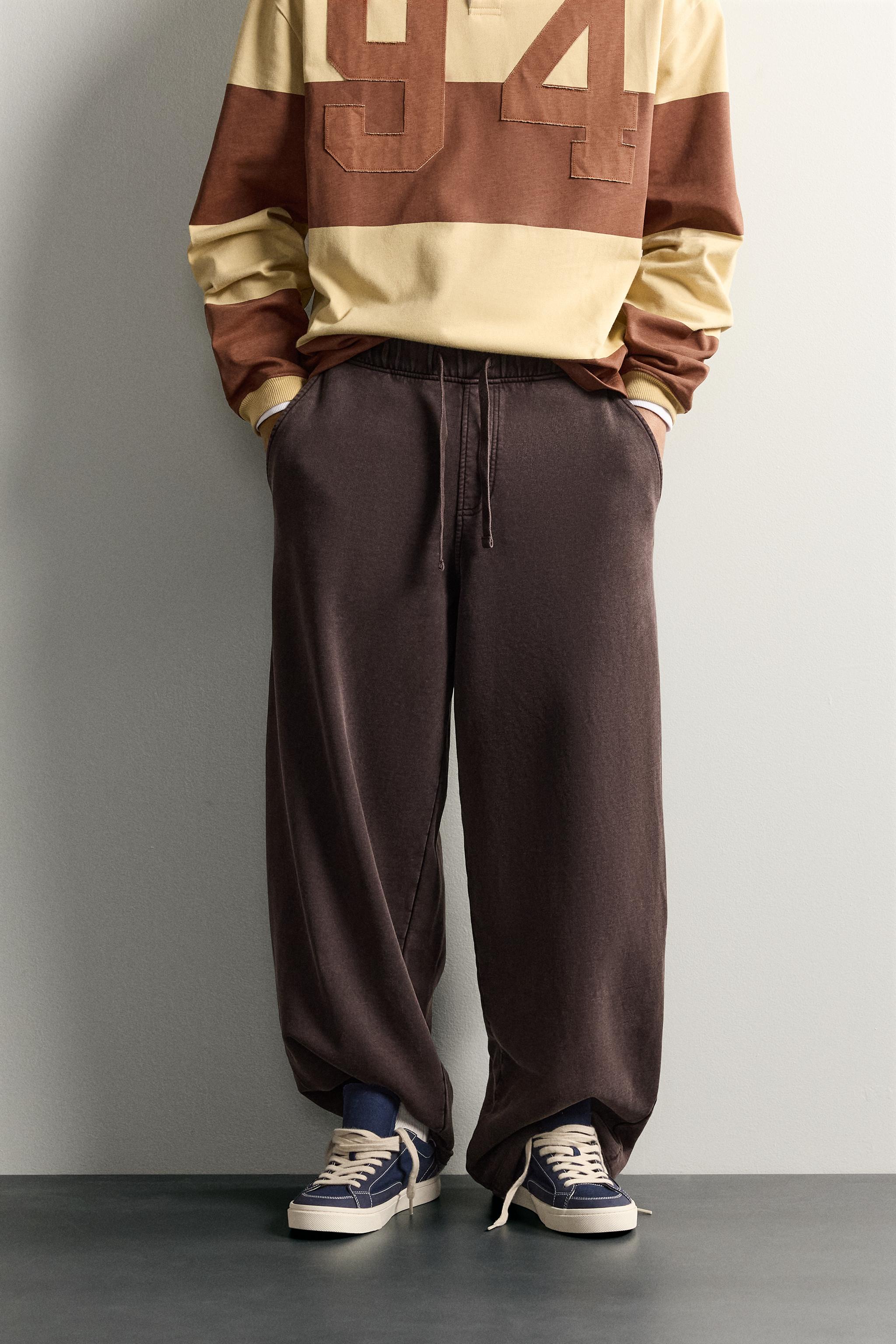 RELAXED FIT WASHED SWEATPANTS