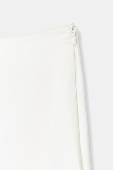 JUPE LONGUE SATINÉE À OUVERTURE - Écru de Zara - Image 2