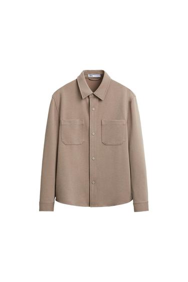 STRETCH POCKET OVERSHIRT