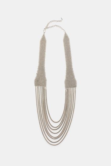 Zara COMBINATION LINK AND RING BELT - Silver