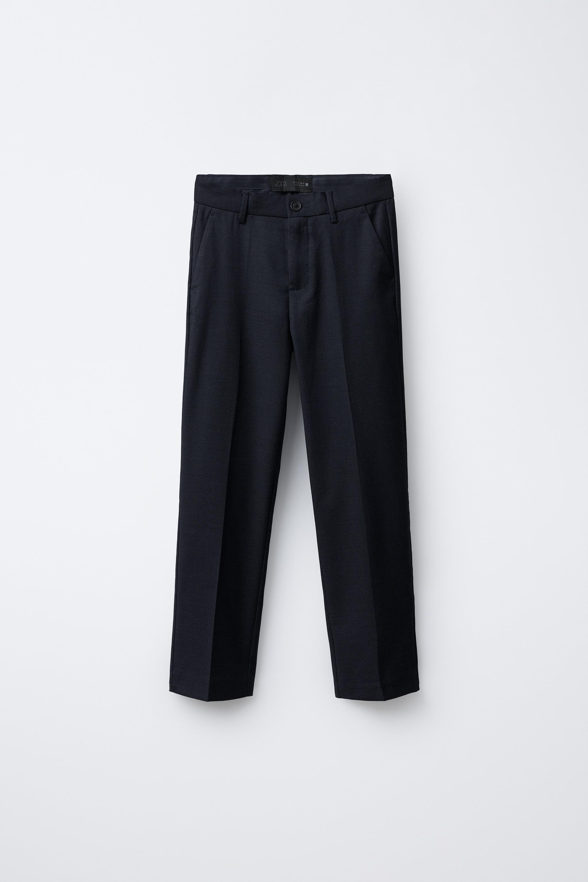 TEXTURED SUIT PANTS - Blue | ZARA United States