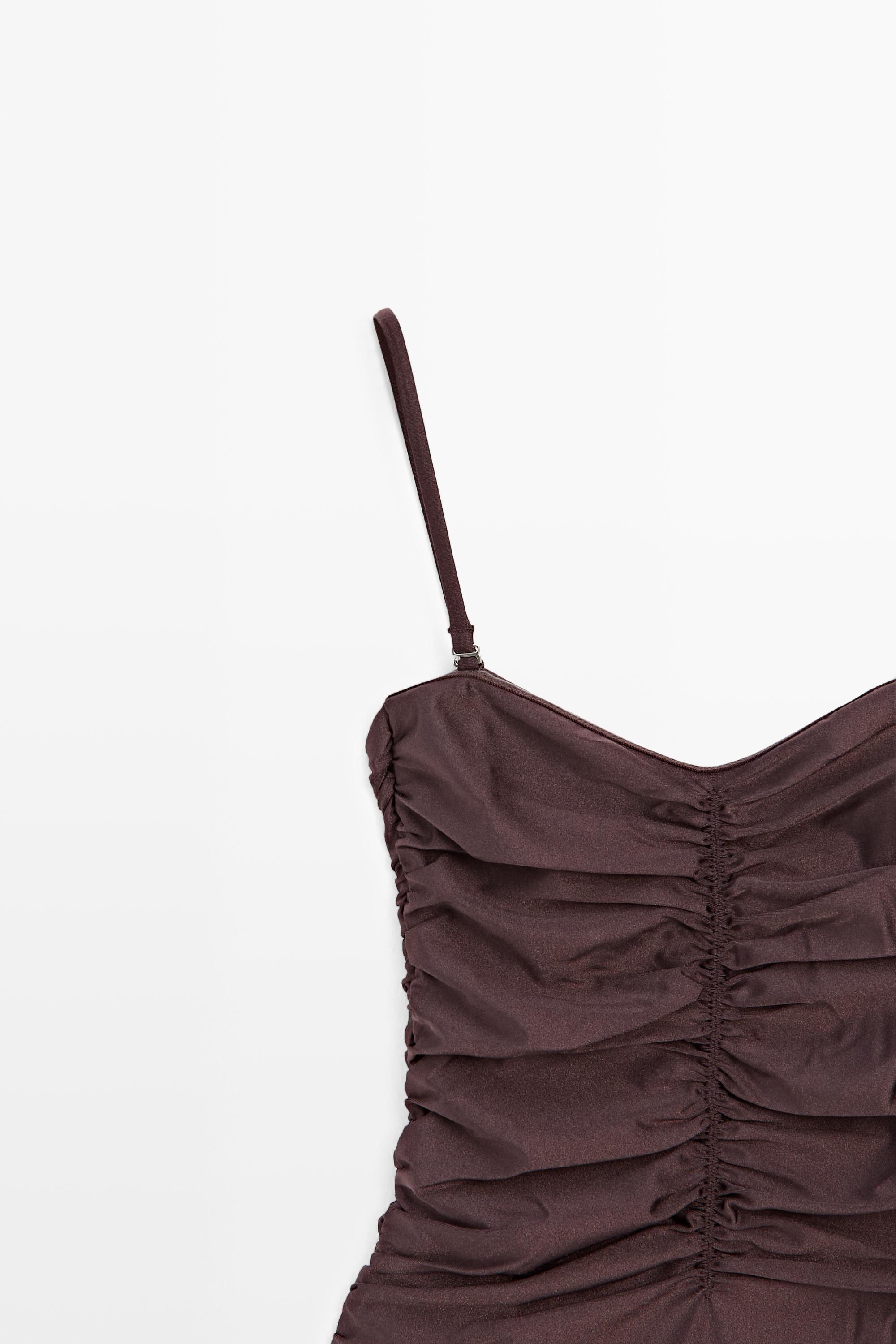 Maillot de bain froncé brillant