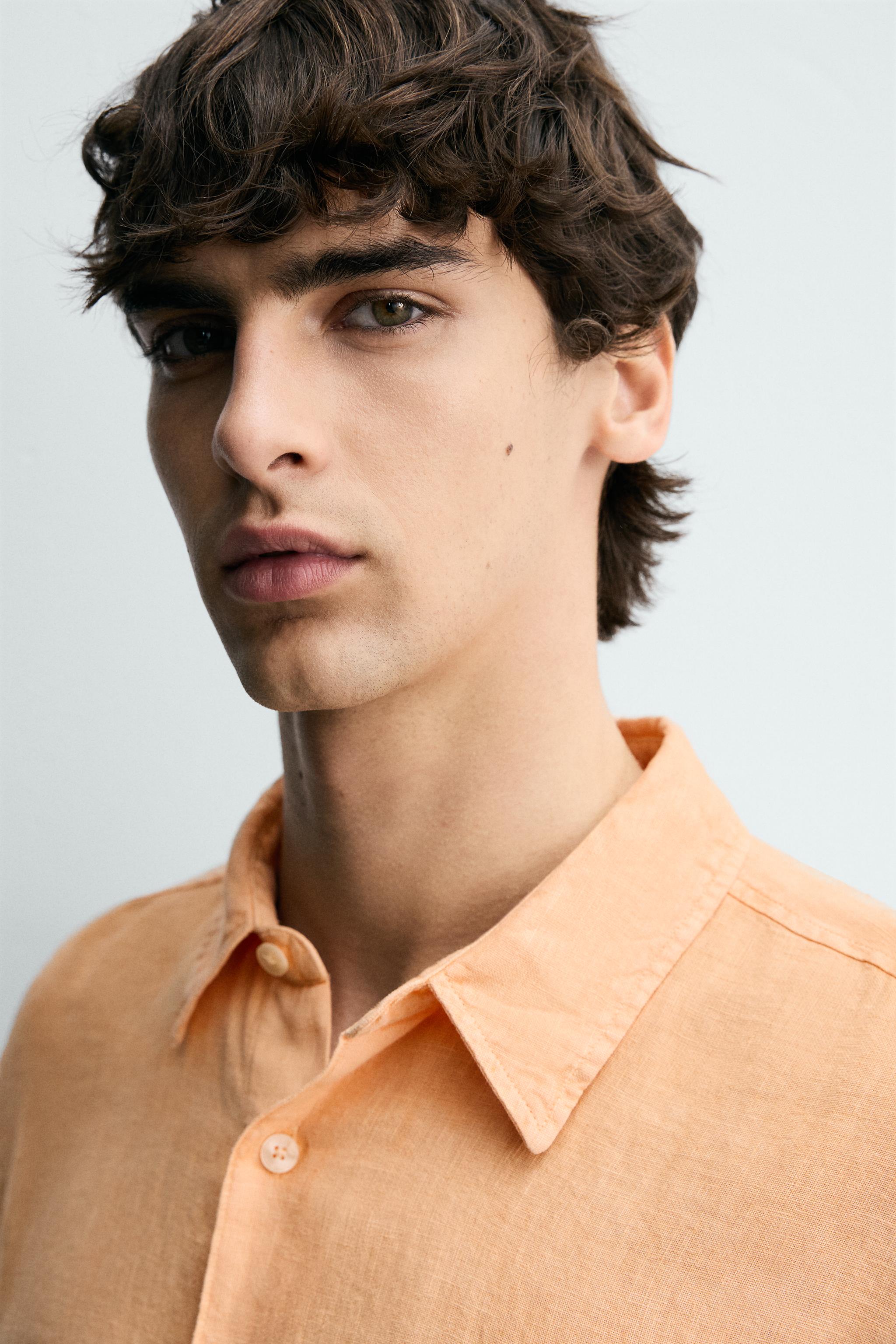 100% LINEN REGULAR FIT SHIRT