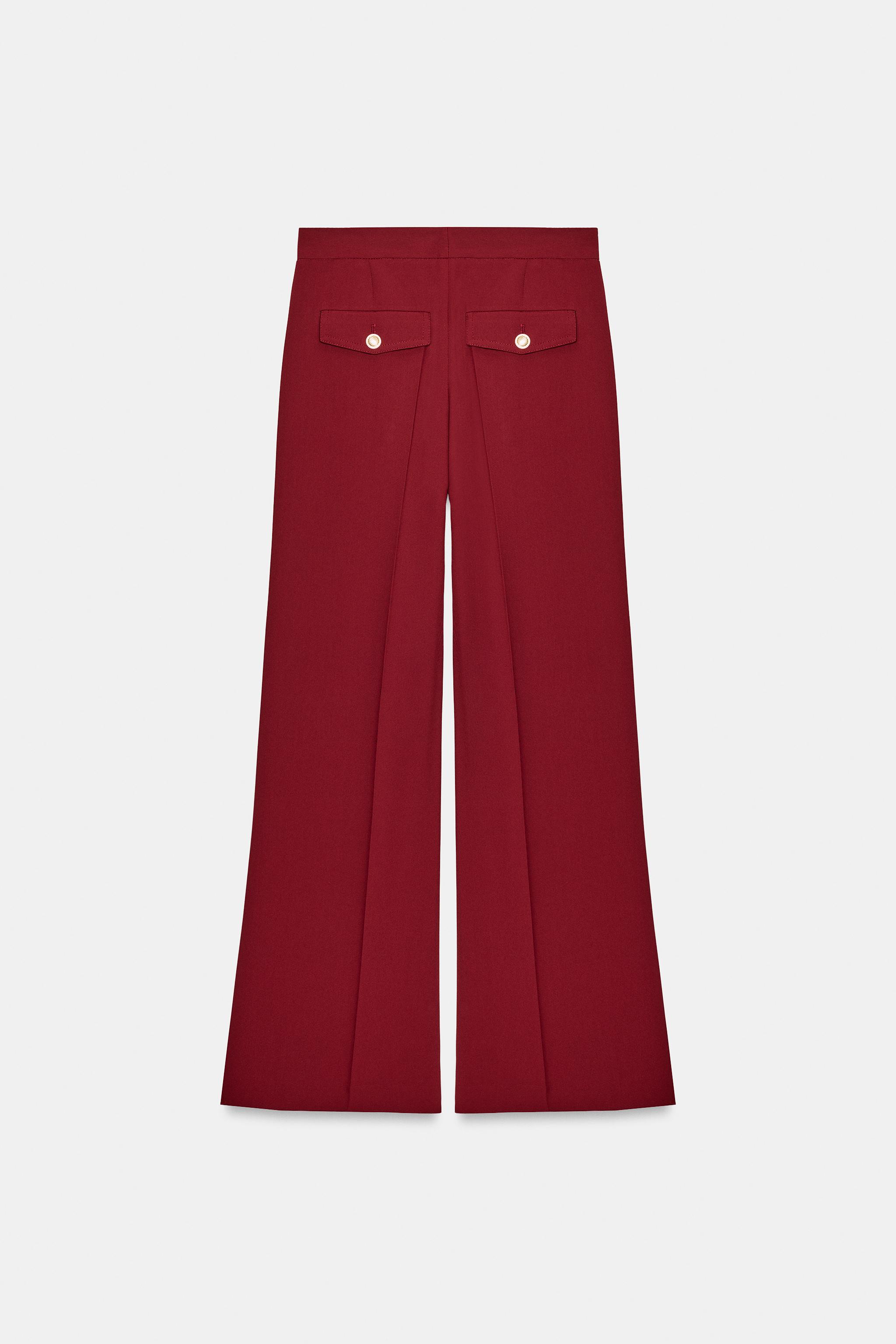 WIDE LEG PLEATED PANTS