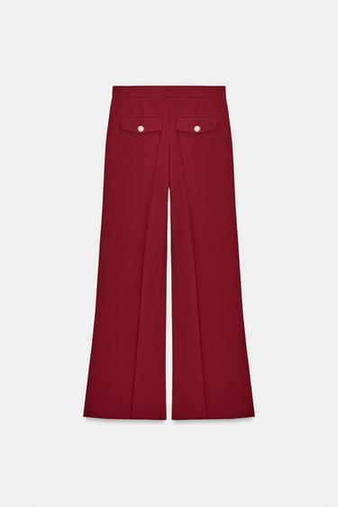 PANTALON LARGE À PINCES - Tuile de Zara - Image 7