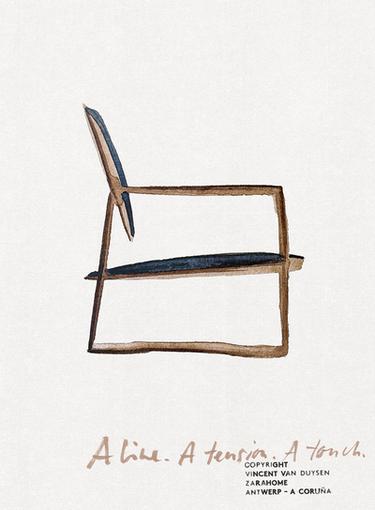 LOUNGE CHAIR 03 - Black / Brown by Zara