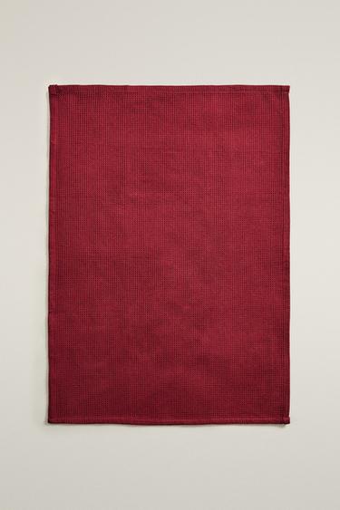 CHRISTMAS STRIPED WAFFLE KITCHEN TOWEL (PACK OF 2) — Red 2