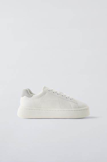 BASIC CHUNKY TRAINERS - White by Zara