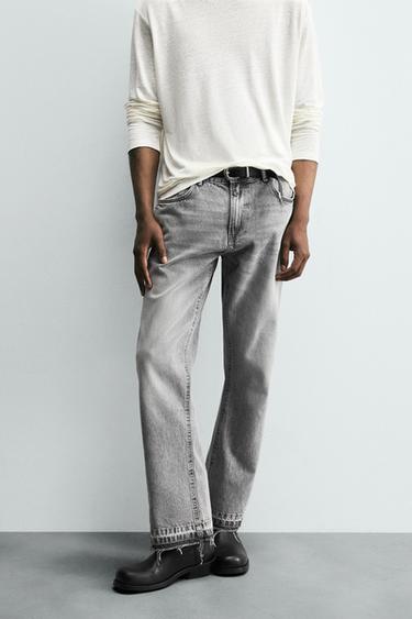 FLARE FIT JEANS - Grey by Zara