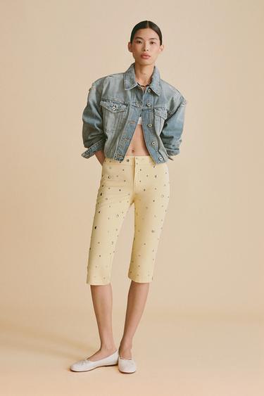 TRF RIPPED DENIM JACKET - Blue by Zara