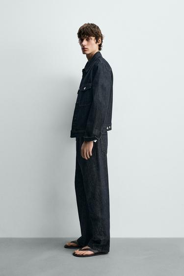 VESTE EN JEAN BASIQUE - Indigo de Zara - Image 3