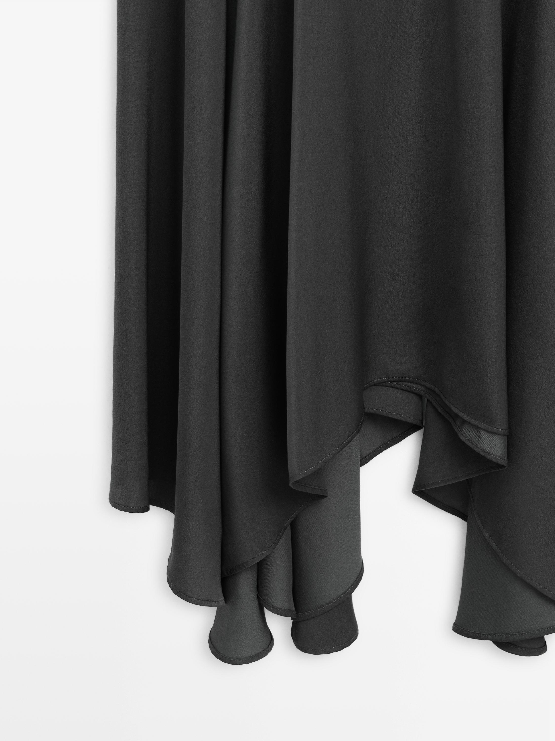 Contrast knit polo dress