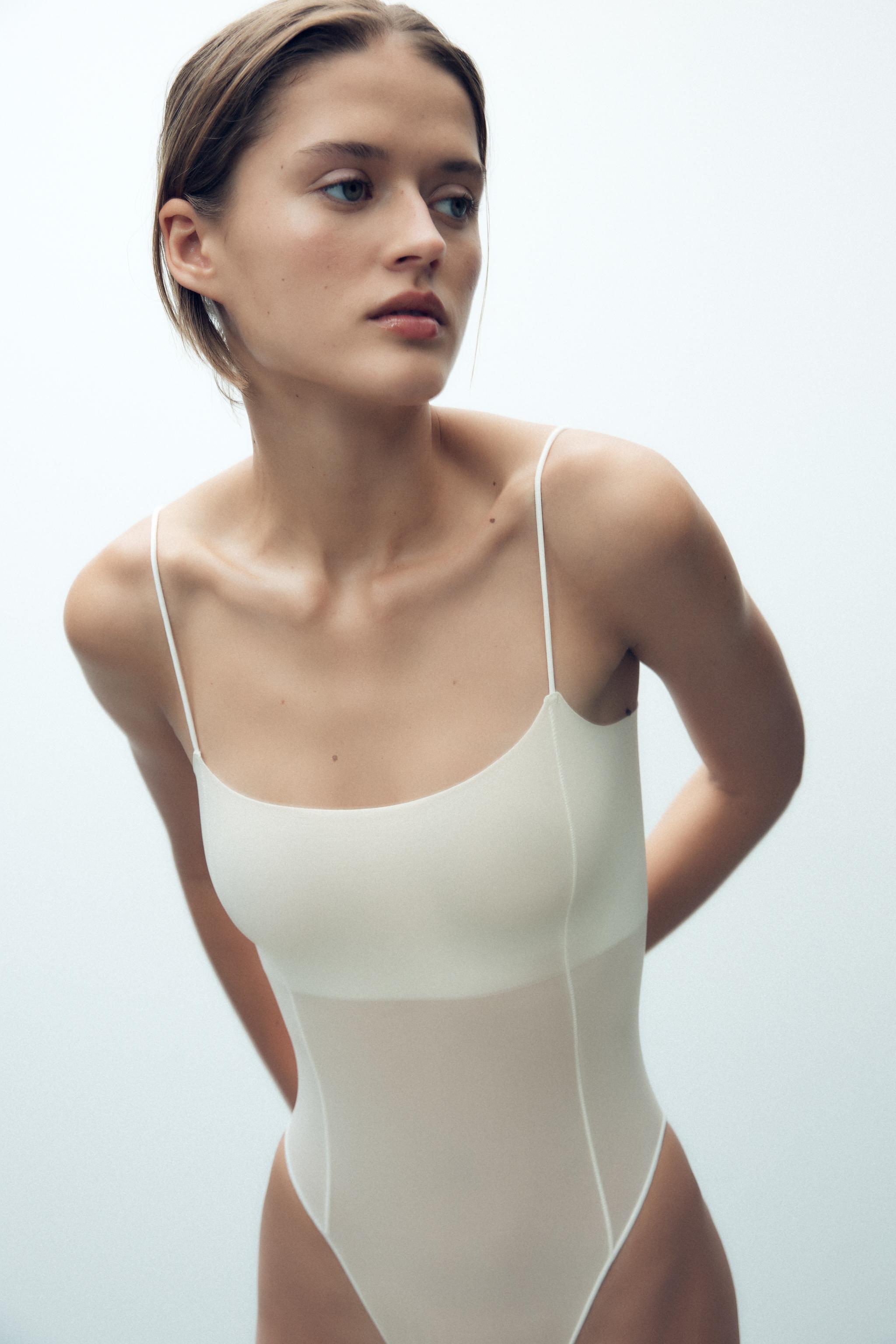 Women's White Bodysuits | ZARA United States