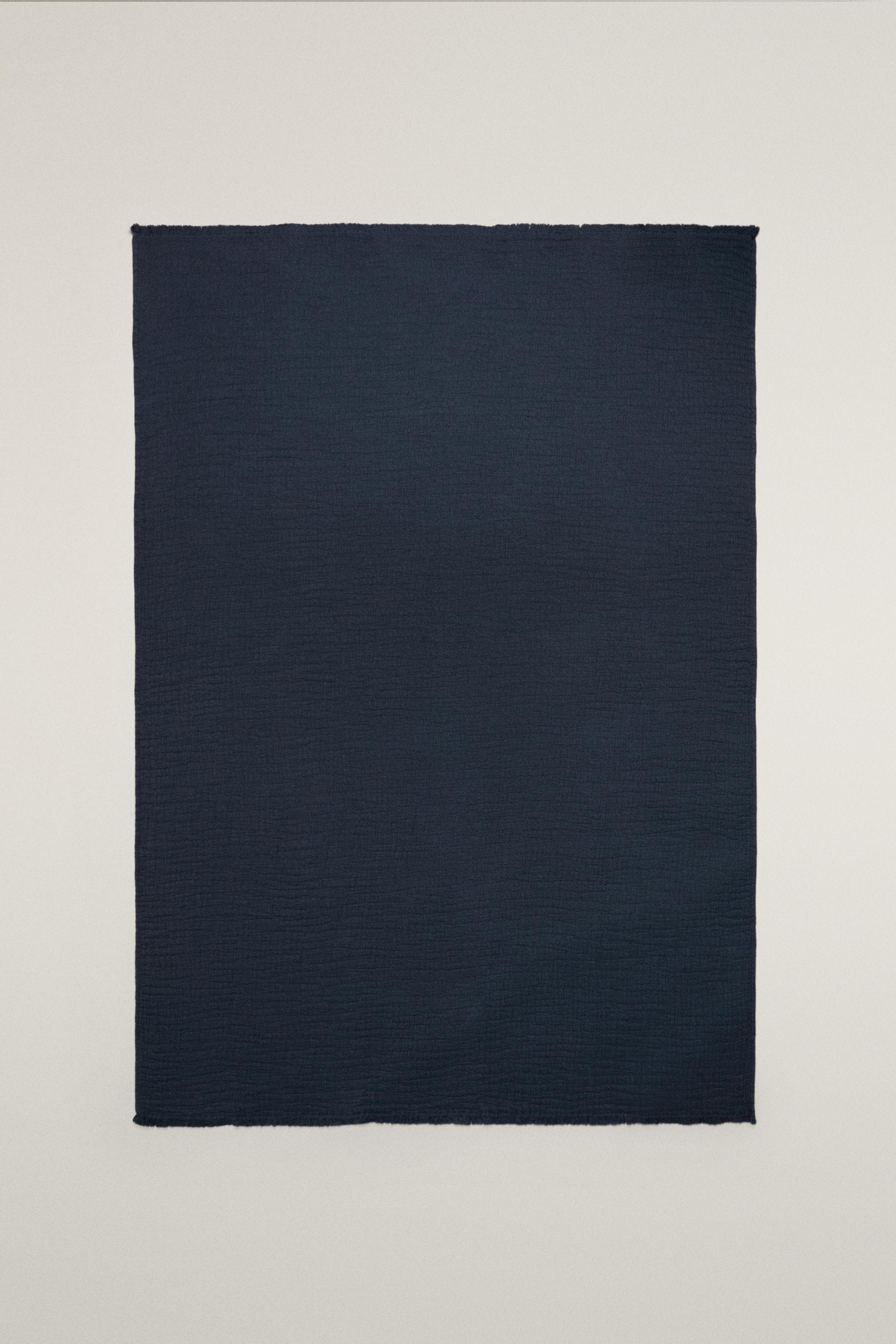 COUVERTURE JACQUARD TEXTURÉE