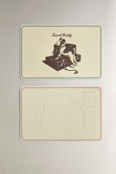 TRAVEL POSTCARD SET (SET OF 5) - Multicoloured by Zara - Image 2
