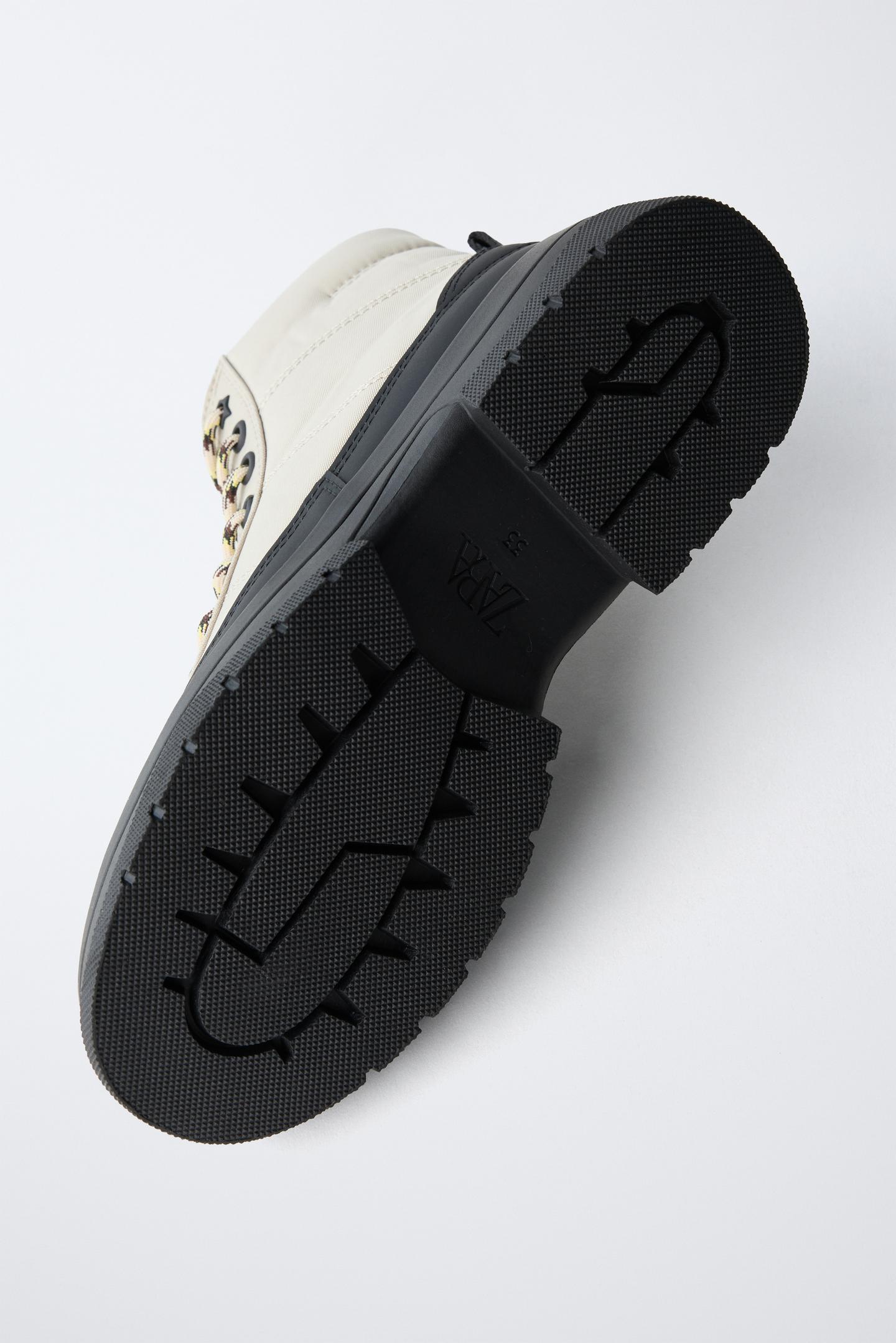 Детские ботинки Zara Sporty Ankle, цвет: Бежевый — фото 7