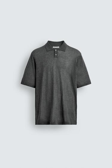 POLO PUNTO RELAXED FIT - Gris vigoré de Zara