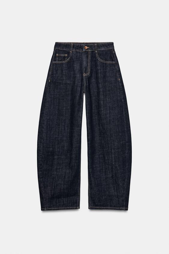 JEANS Z1975 BARREL TAILLE HAUTE BRODERIES DOS - Bleu de Zara - Image 6