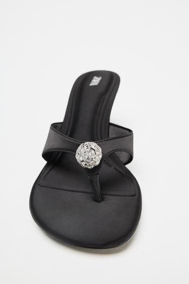 SANDALS WITH SHINY DETAIL - Black by Zara - Image 5