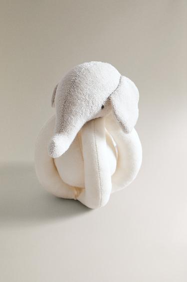 PELUCHE ENFANT HOCHET ÉLÉPHANT - Gris / Beige de Zara - Image 1