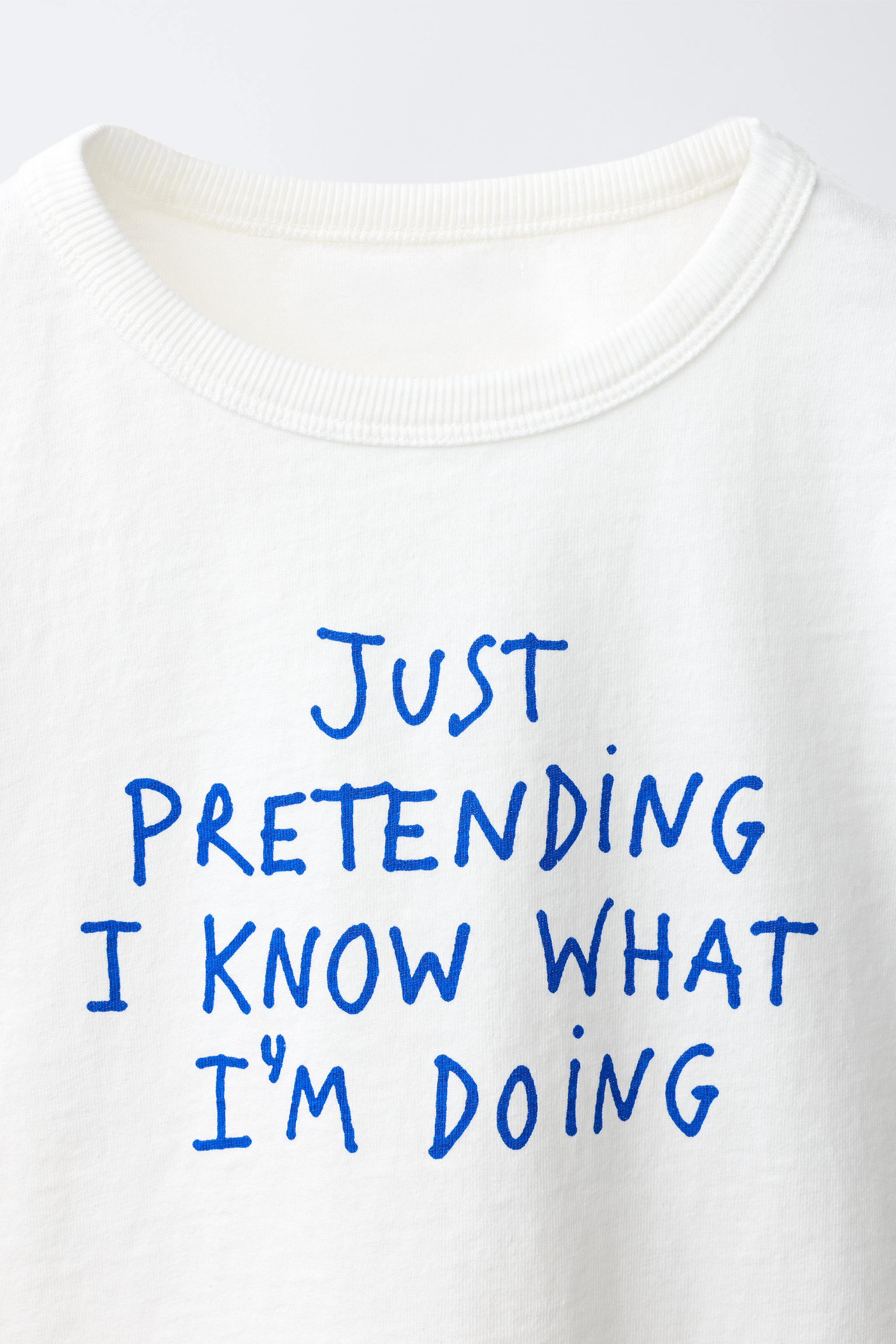 Детские футболки Zara TEXT GRAPHIC T-SHIRT — фото 3