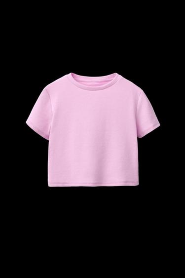 STRIPED POPLIN SHIRT AND RIBBED T-SHIRT PACK - Pink by Zara
