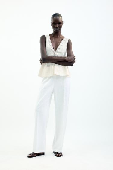 BLUSA RÚSTICA ENTREMEIOS - Cru da Zara - Imagem 0