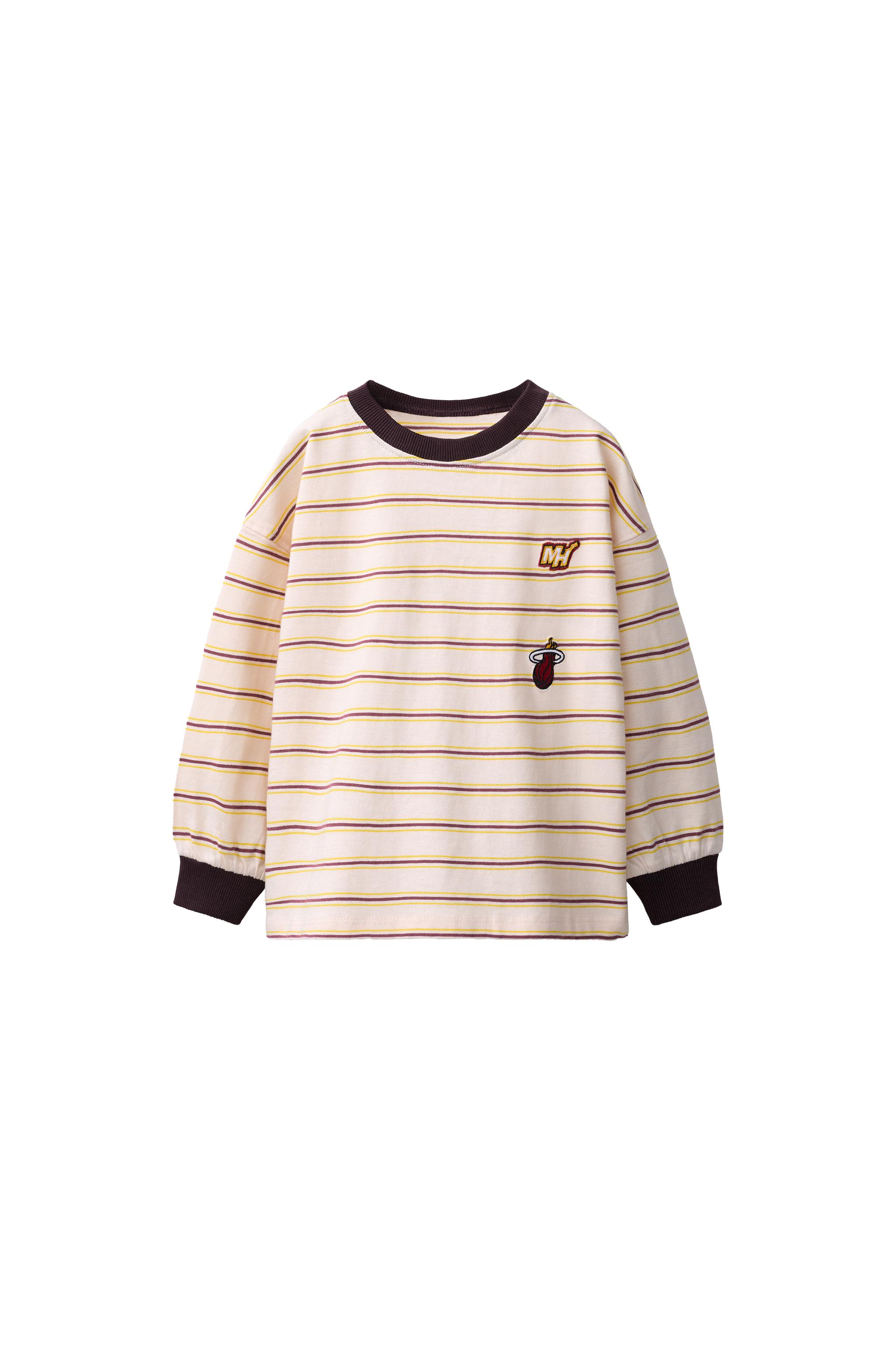 NBA MIAMI HEAT STRIPED T-SHIRT - Ecru | ZARA United States