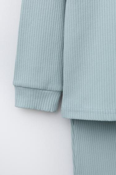 6-14 ANS/ PYJAMA CANNELÉ UNI - Vert de Zara - Image 7