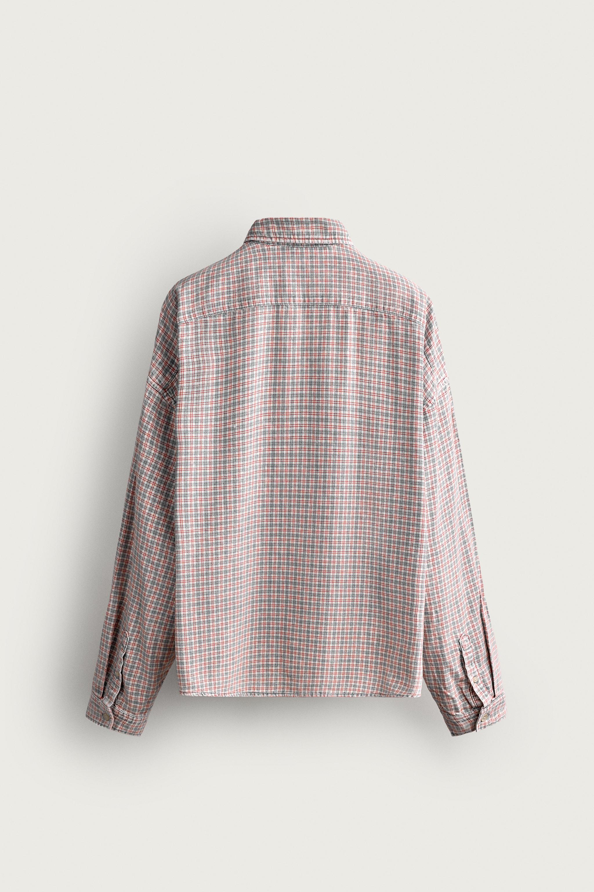 CHEMISE COUPE DÉCONTRACTÉE À CARREAUX
